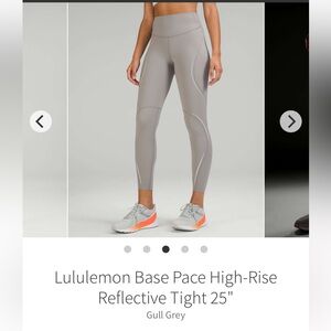 NWOT!! Lululemon Base Pace High-Rise Reflective Tight